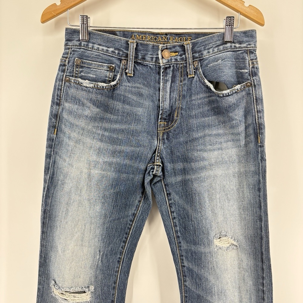 American Eagle Original Bootcut Jeans Mens 29x32 Blue‎ Denim Cowboy Rodeo